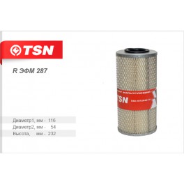 R эфм 287 масляный фильтр TSN
