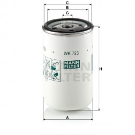 WK723 Топливный фильтр MANN+HUMMEL