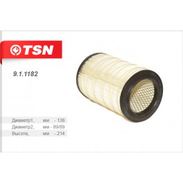 9.1.1182 фильтр воздушный круглый TSN